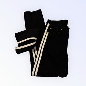 Rag & Bone Black Jeans‎ tuxedo White Stripe Casual Pants Women's
